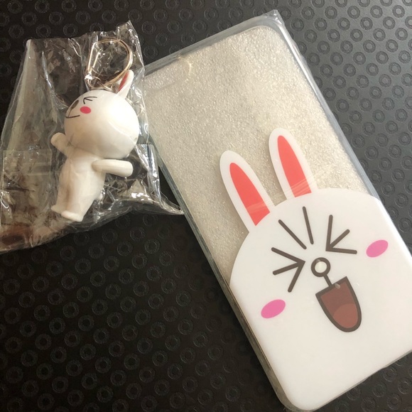 Line friend iPhone 6 plus case&led light key chain - Picture 1 of 2